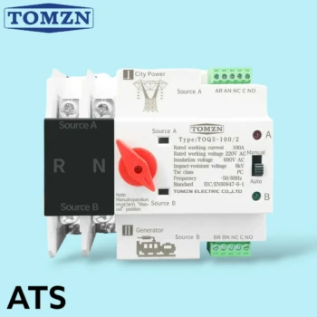 Tomzn TOQ5 2P-125A Automatic Transfer Switch