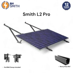 BHS Aluminium Smith L2 Solar Structure with clamps For two Solar Panel