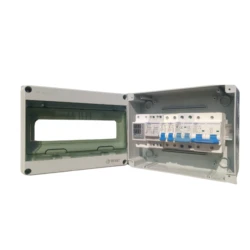 Complete Solar Protection Box Tomzn Dc , Breaker Tomzn AC Breaker , Changeover Breaker , VA Protection Device, 12-Way Box, 125A Dc Breaker