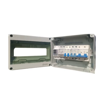 Complete Solar Protection Box Tomzn Dc , Breaker Tomzn AC Breaker , Changeover Breaker , VA Protection Device, 12-Way Box, 125A Dc Breaker