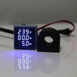 Digital 3 in 1 AC Ammeter, Voltmeter, Hz 22mm Digital Led Lamp Indicator in Pakistan
