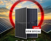 LONGi 615W Bifacial Solar Panel – High-Efficiency Dual-Sided Power Generation
