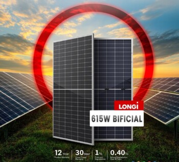 LONGi 615W Bifacial Solar Panel – High-Efficiency Dual-Sided Power Generation