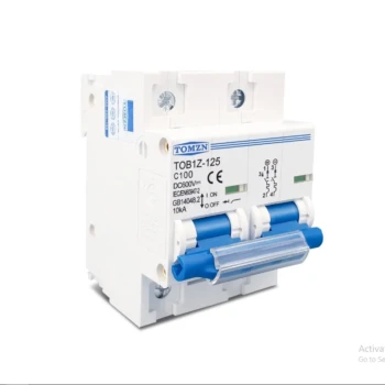 Tomzn 2P DC MCB Circuit Breaker for Battery Protection (125A/100A)