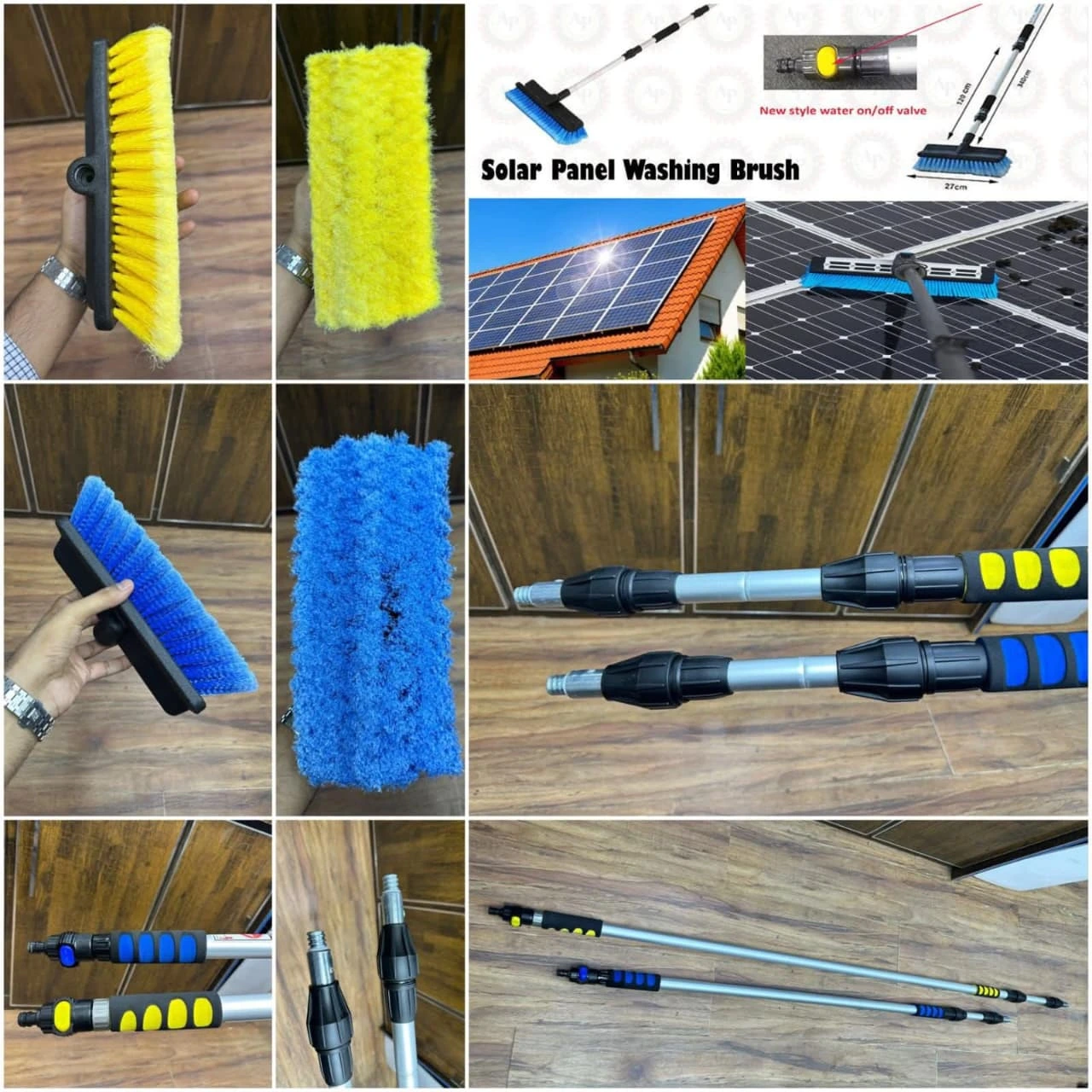 solar panel cleaning brush for safe and efficient solar panel maintenance